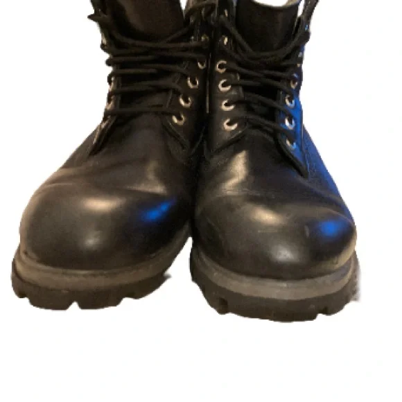 Timberland Men’s Black Scale Camoauge Combat Boots Men's Size 10.5 - Picture 8 of 12